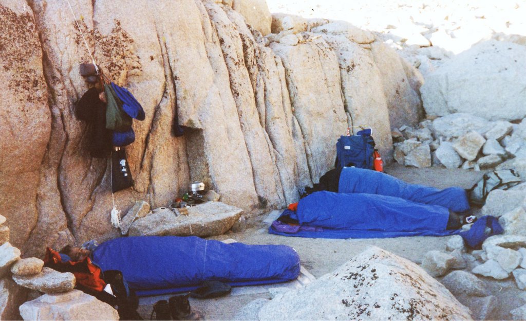 Mt. Whitney , Trail Camp 1992 by Larry Butcher