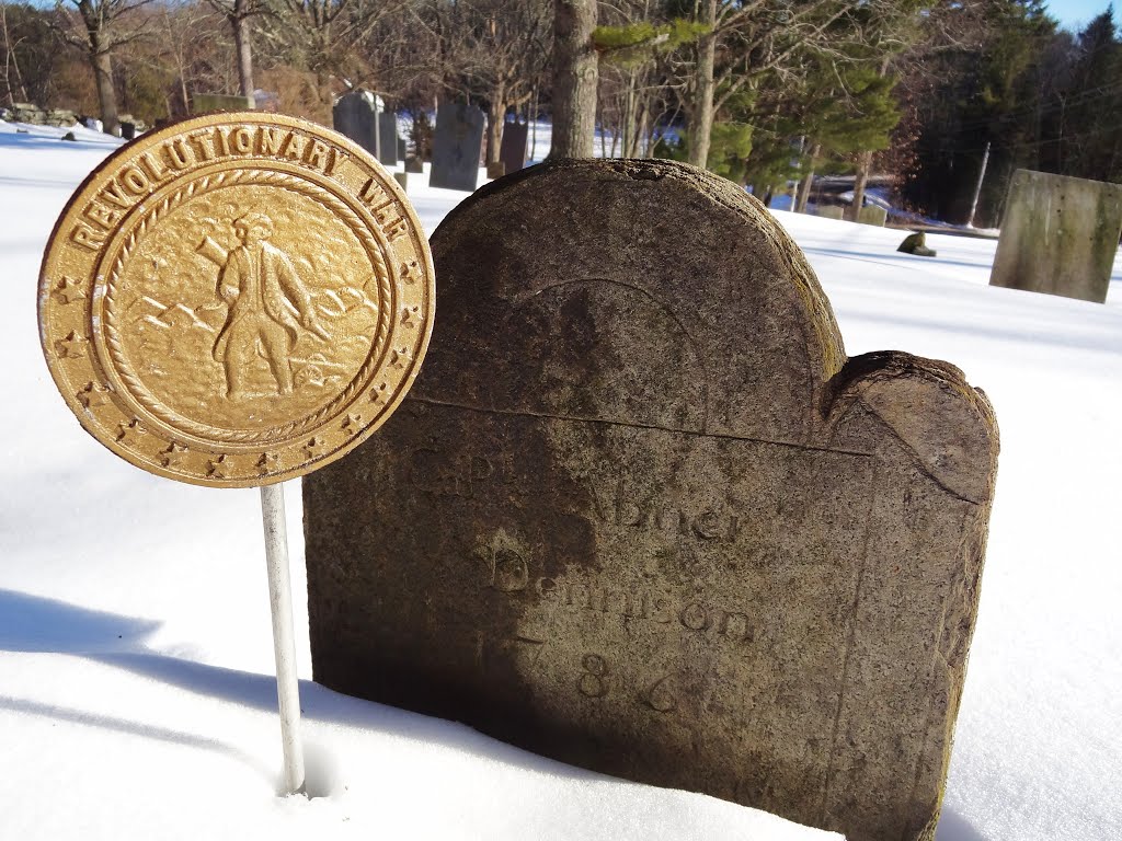 Capt Abner Dennison (1730 - 1786), Revolutionary War Veteran; Mast Landing Cemetery, Freeport, Maine by Taoab