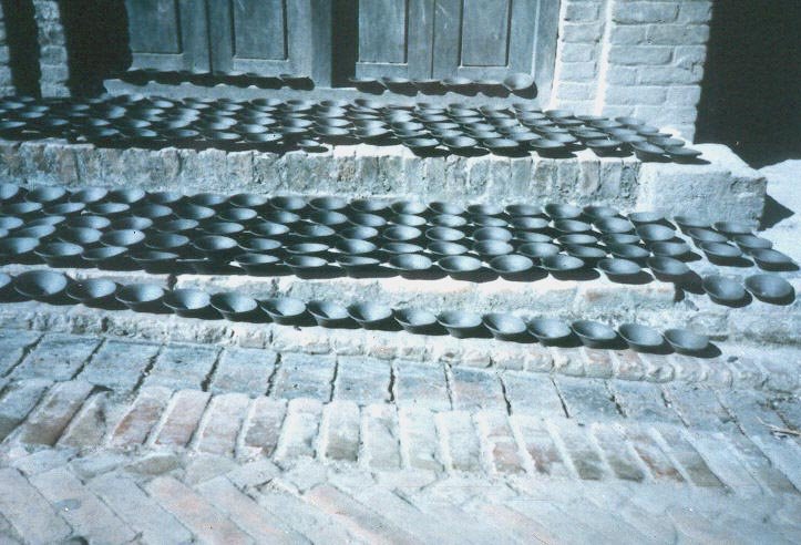 Clay Teacups Drying, Bhaktapur, Nepal by Ryan Kelly