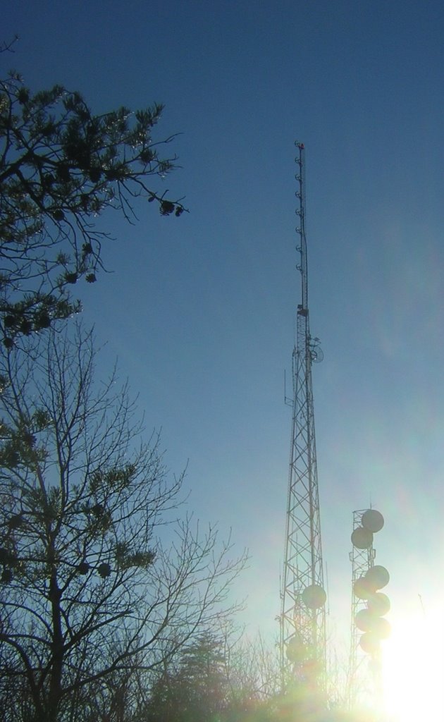 Radio Tower On Crowders Mountain by Kyle Stephen Smith