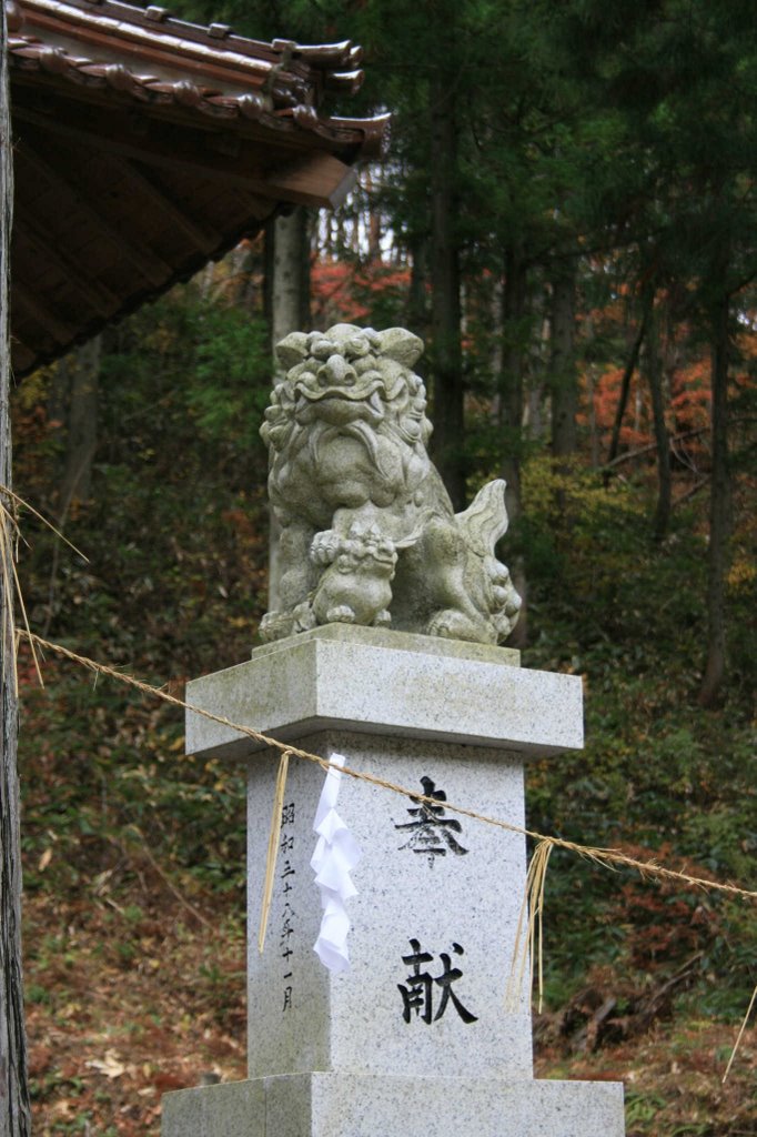 小枩神社 狛犬（左） by mr.matsu