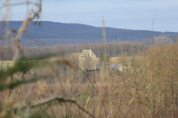 Olde Schwalenburg vom Hungerberg aus gesehen by Elkeringhausen