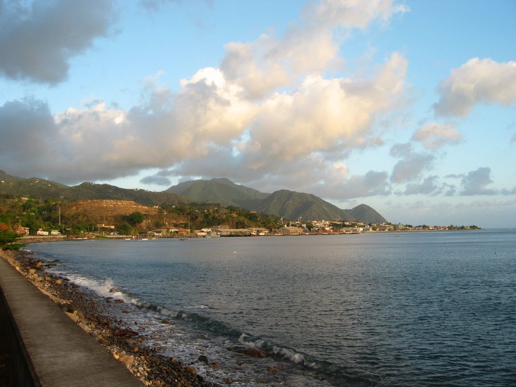 Roseau harbour by Phil Johnson