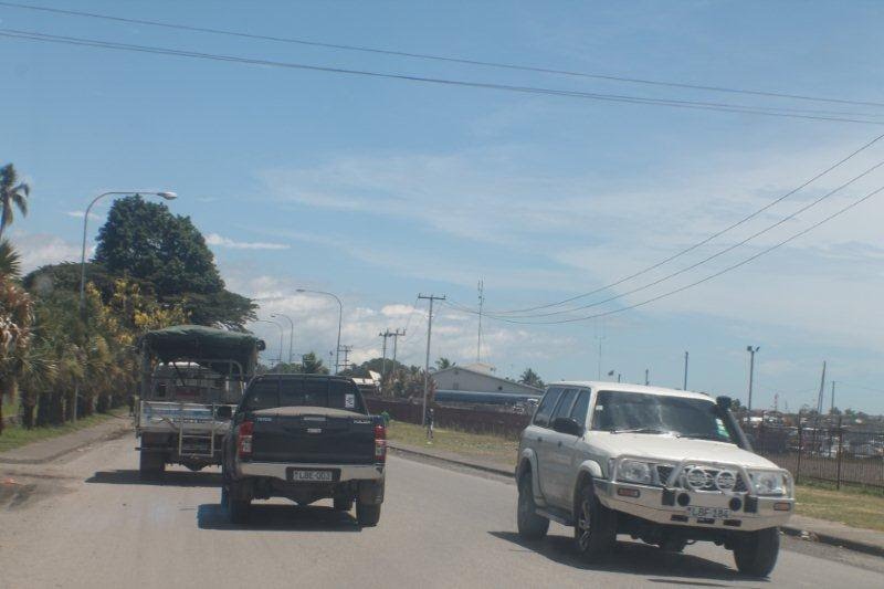 Butibam Road towards Airways Avenue, in LAE, MOROBE Province, PNG, Photo by Malum Nalu, on 14-12-2012 by Peter John Tate,