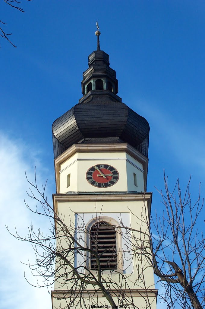 Kirchturmspitze der prot. Kirche in Böhl-Iggelheim by Michael Ohmsen