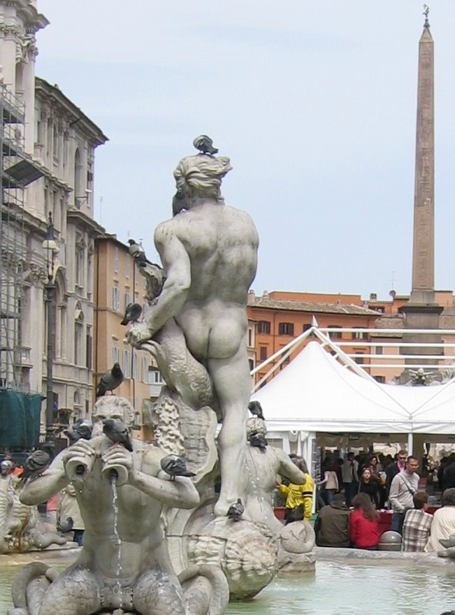 Roma - Fontana del Moro a Piazza Navona by edelweiss50