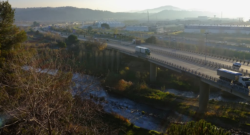 Rio llobregat, AP-7 (E-15), A-2 (Castellbisbal) by Antonio Lorenzo