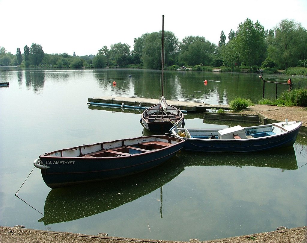 Across the lake 'Do I Sail or Fish ?' by Steve & Theresa Gray