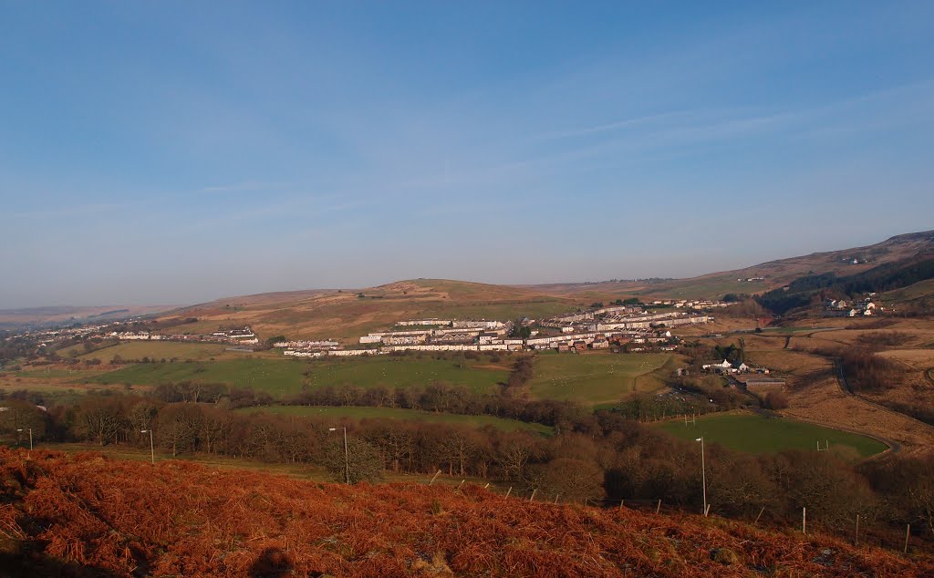 Abertysswg from Troedrhiwfuwch by Ainsley