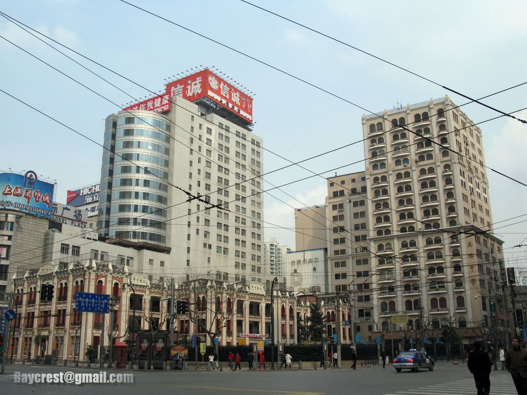 淮海中路 西藏南路 上海市光明中学 Shanghai GuangMing High School, Central Huaihai Road South Xi Zang Road by Baycrest