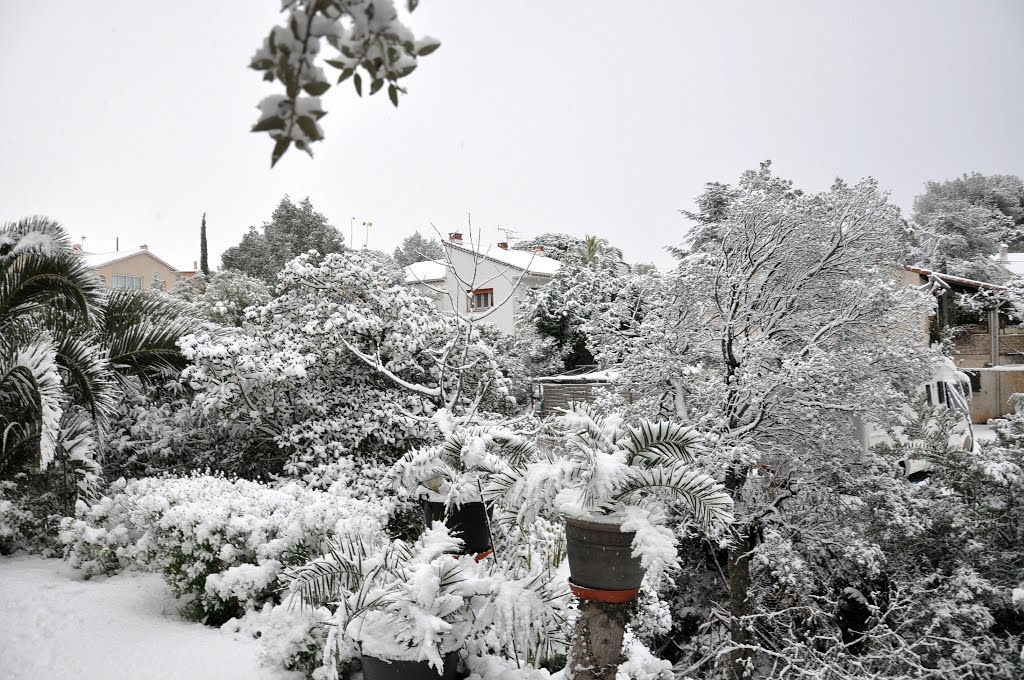 Frejus sous la neige by Royon