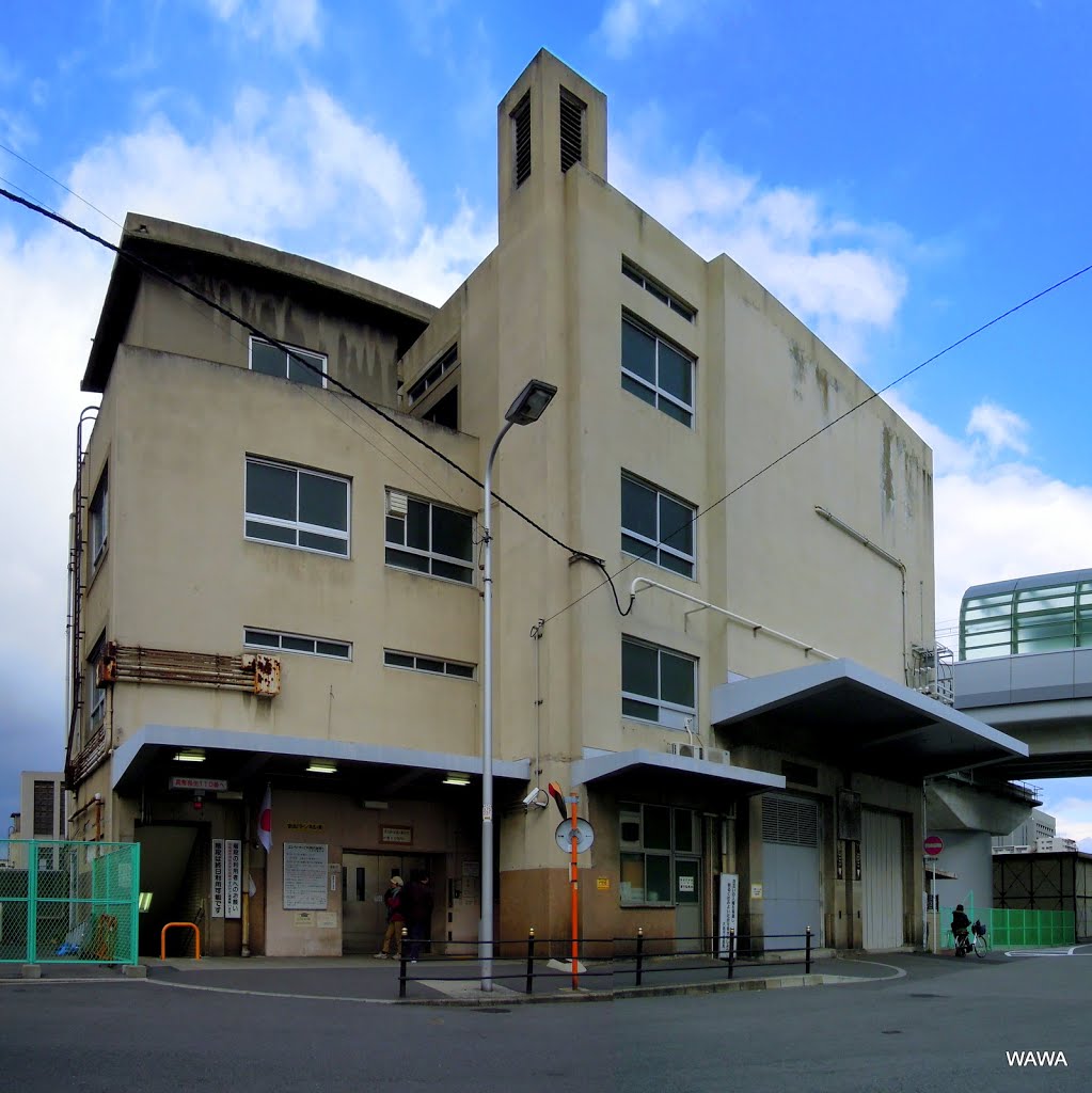 Ajigawa River Tunnel, Osaka ／ 安治川トンネル（安治川隧道）　大阪市 by mandegan