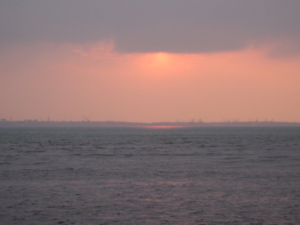 View from Pirita pier (sunset) by Andrei Kortsak