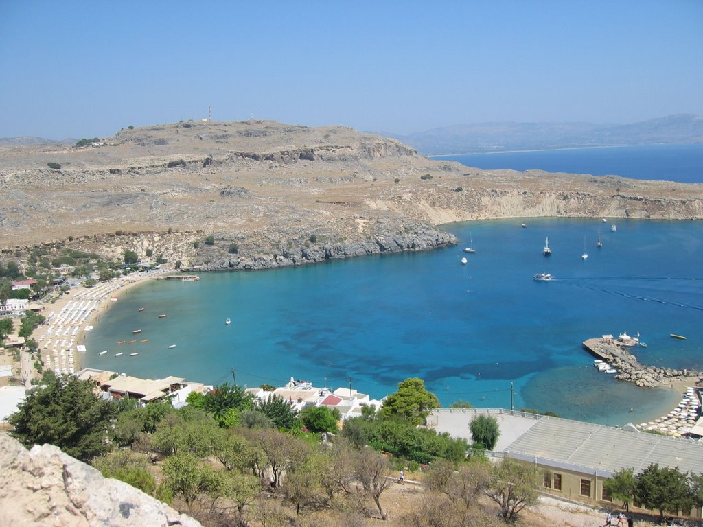 Lindos bay by Kresimir Opalk