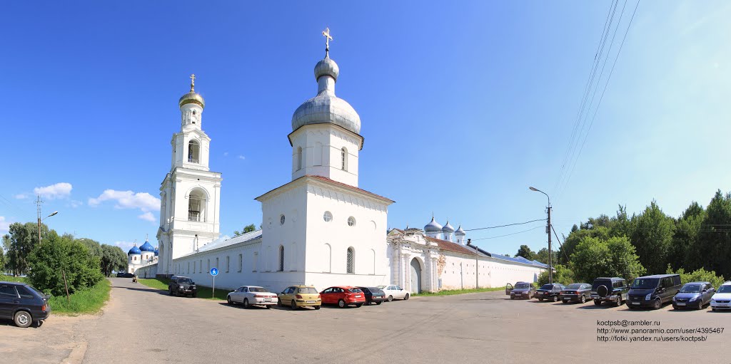 Панорама Великого Новгорода. Юрьев монастырь - Panorama of Novgorod. George Monastery by Константин Сушко