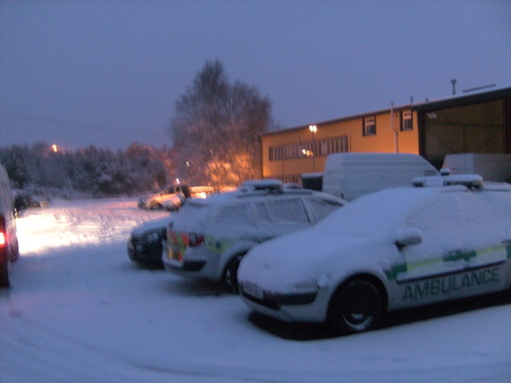 Snowy St Leonards Ambulance HQ In Dec 2010 by encejay