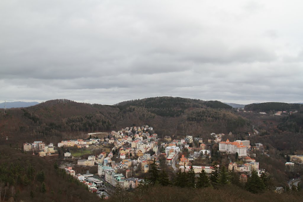 View of Karlovy Vary from Diana Tower by Marina Zaharova (jurasmeita)