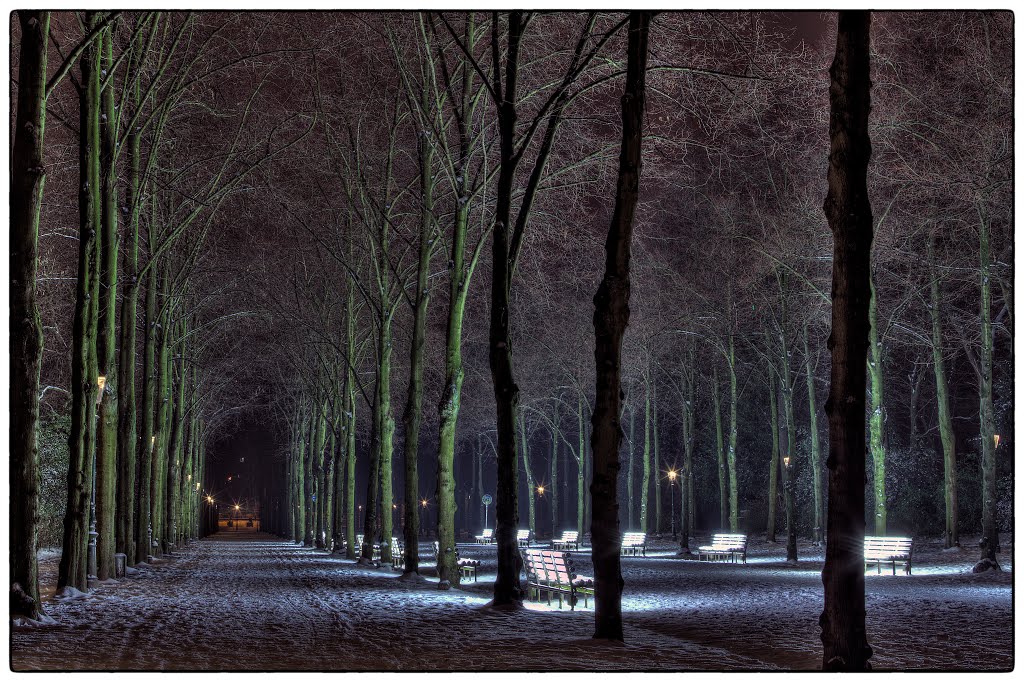 ☃ illuminated Bench ☃ by quantasquest1