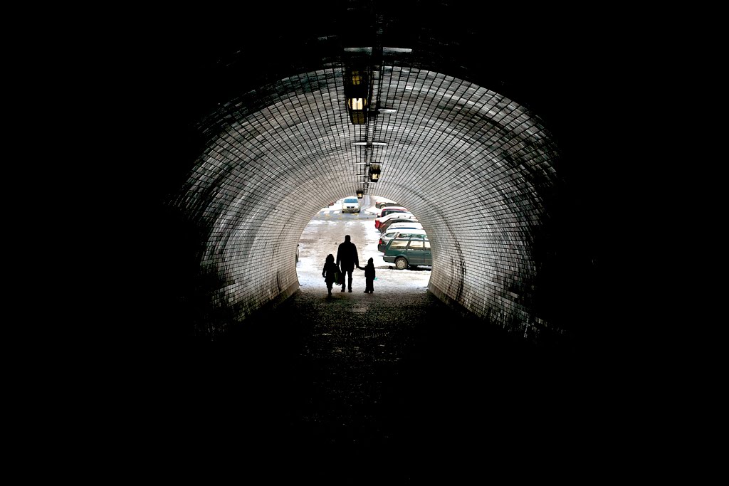 Prague, Vítkov Hill tunnel by EZeemering