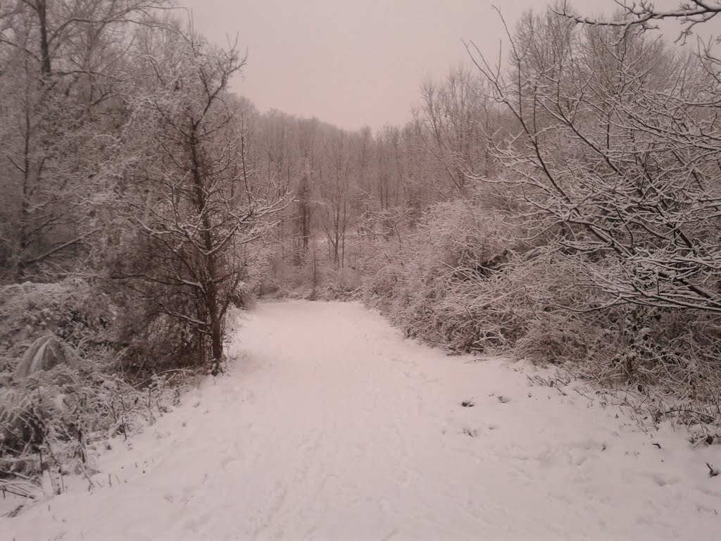 La Minière sous la neige by godloff