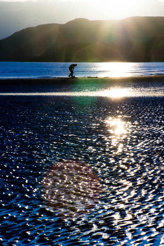 Ramsey Beach Shell Fishing by Martin Bell