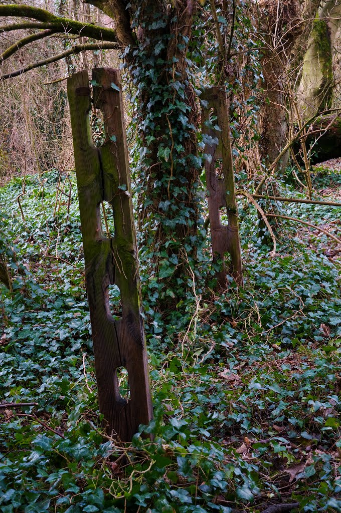 Cowbridge and Aberthaw Railway Fence Posts by Guybm