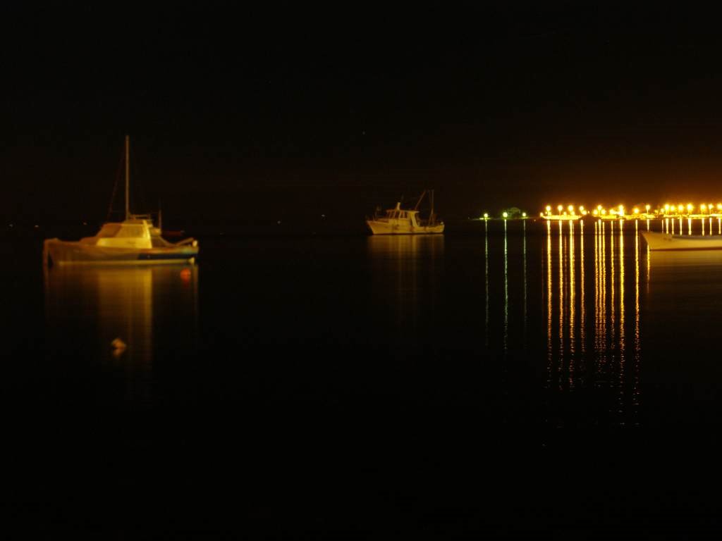 Boats in the night by malinero