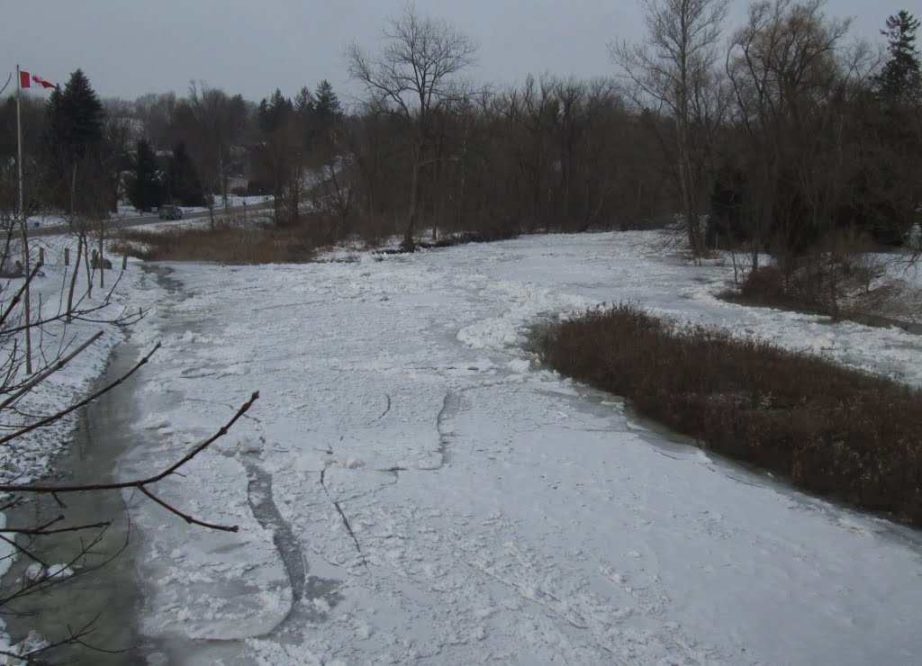 GLEN WILIAMS (Halton Hills) - Credit River in winter by stabins