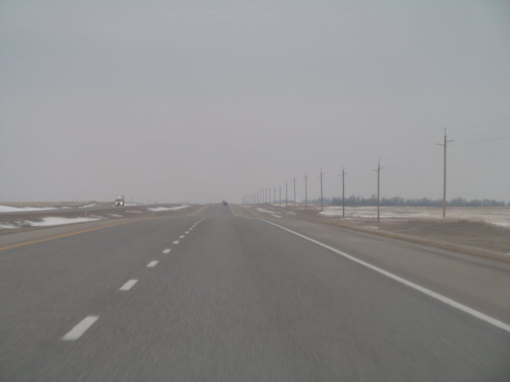 The Open Road South Of Lethbridge AB Jan '13 by David Cure-Hryciuk