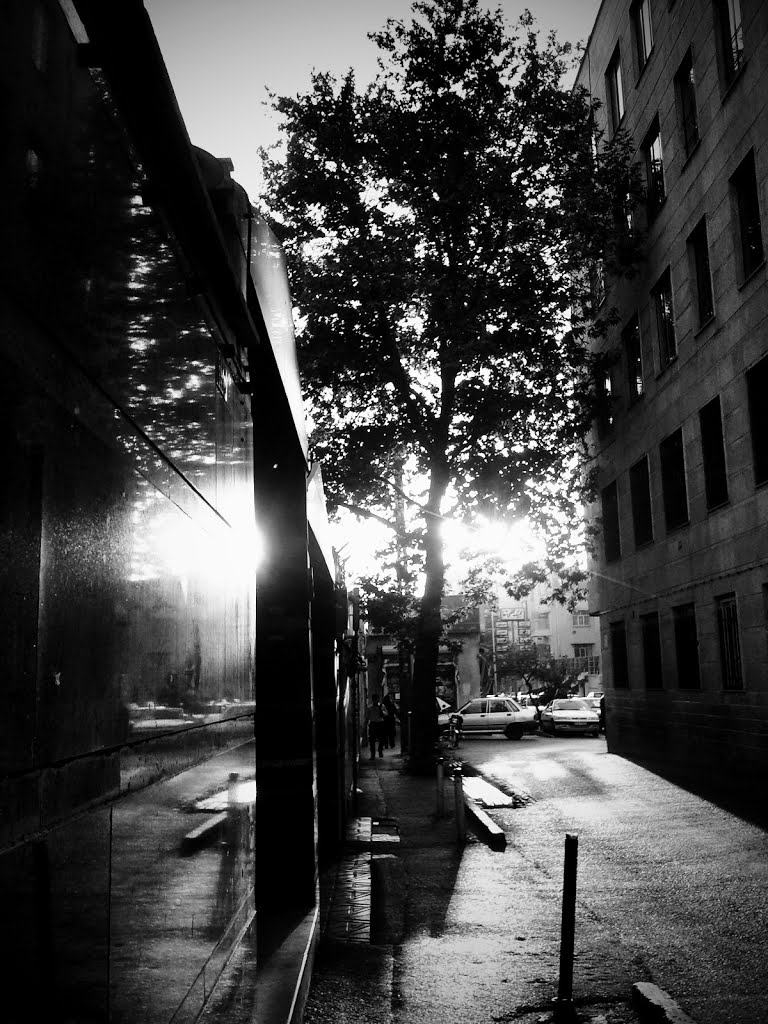 Tehran daily / black and white sunrise / http://farshadplus.blogspot.com/2011/10/tehran-daily-b-sunrise-shine.html by FarshadPix