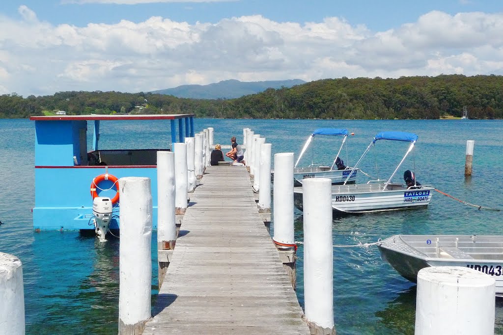 The Wharf on Wagonga Inlet by dawnzandstra