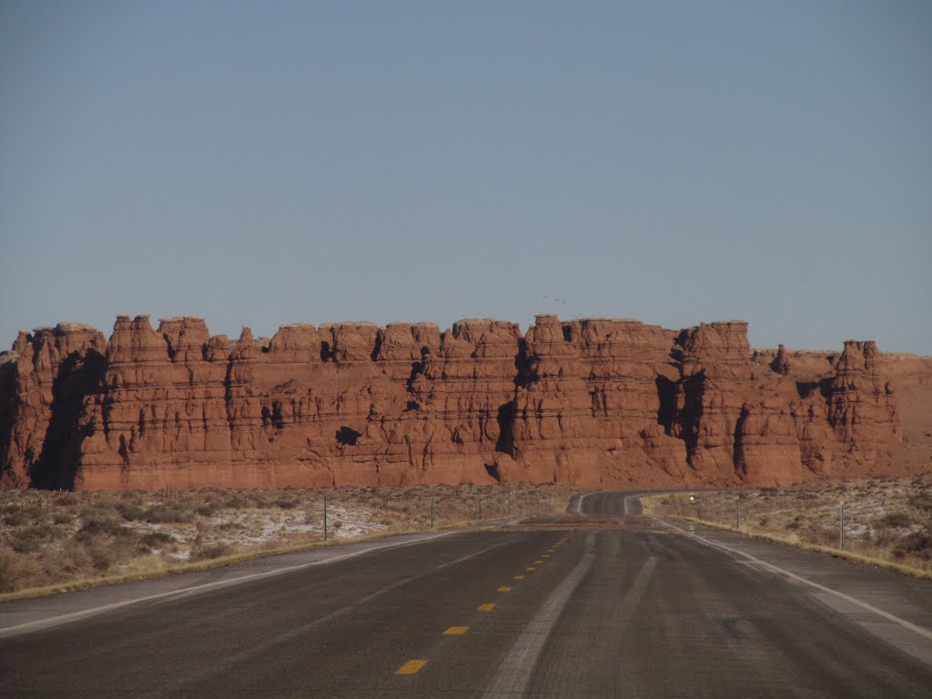 Rugged, Red Rock Badlands Near Hanksville Utah Jan '13 by David Cure-Hryciuk