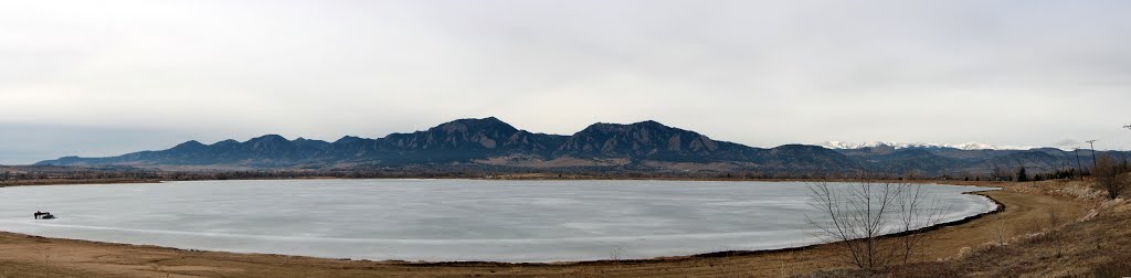 Panorama - Baseline Reservoir & Front Range. Boulder, Colorado. by Meinhardt Greeff