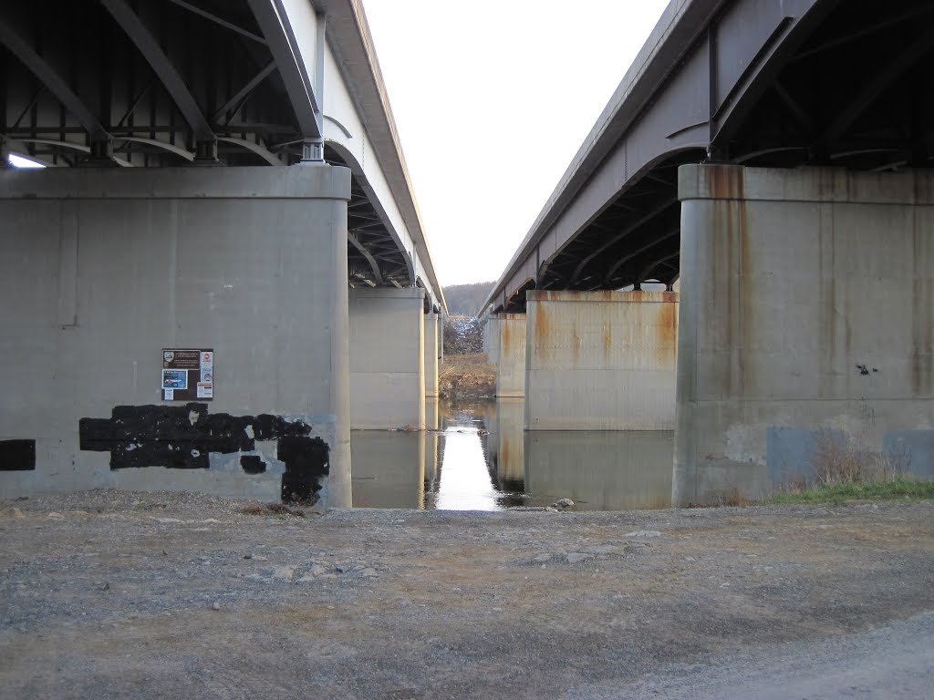 The gap between route 50 bridges over the Shenandoah by midatlanticriverrat