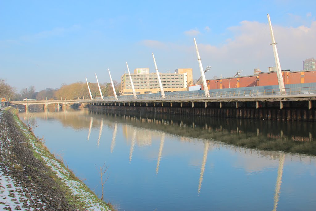 Taff river and stadium by Demetrafilm