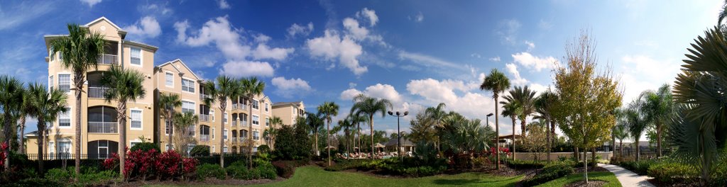 Windsor Hills Resort: panoramic view from the poolside courtyard. by Peter Reganti