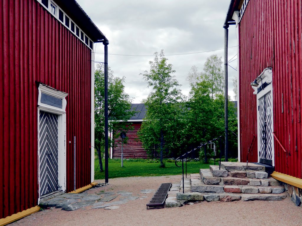 Doors of the church and belfry Karvia, Finland. by rai-rai