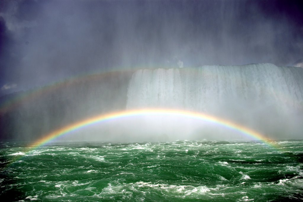 Rainbow in the Falls by Török Béla