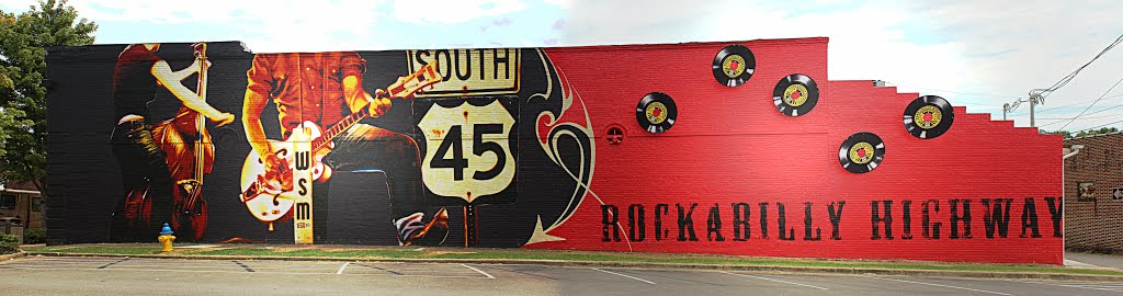 Rockabilly Highway Mural - Selmer, TN by BRHorton86