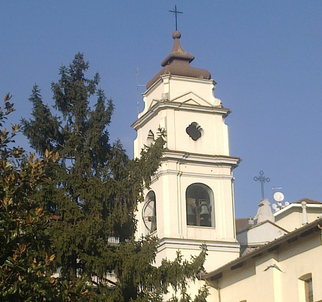 Torino . Chiesa della natività di Maria. Il campanile by palomar1947