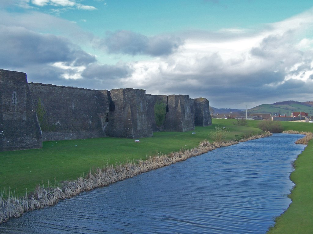 Caerphilly Castle by Juliet Cullen