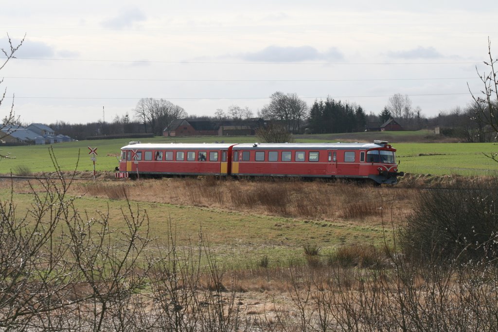 Train to Tranbjerg by Jesper Berling