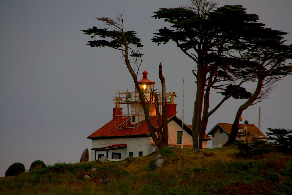 Crescent city, lighthouse by Bruno Conti Rossini