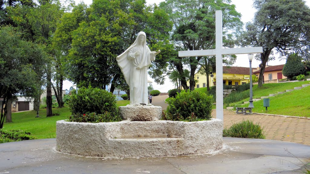 Estátua na Praça Indalécio de Macedo em Castro, PR. by Ricardo Mercadante