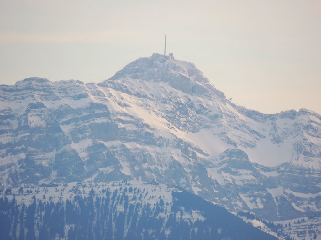 2013.01-Konstanz.Zoom auf Top of Säntis 2,502.9 m. by dawx