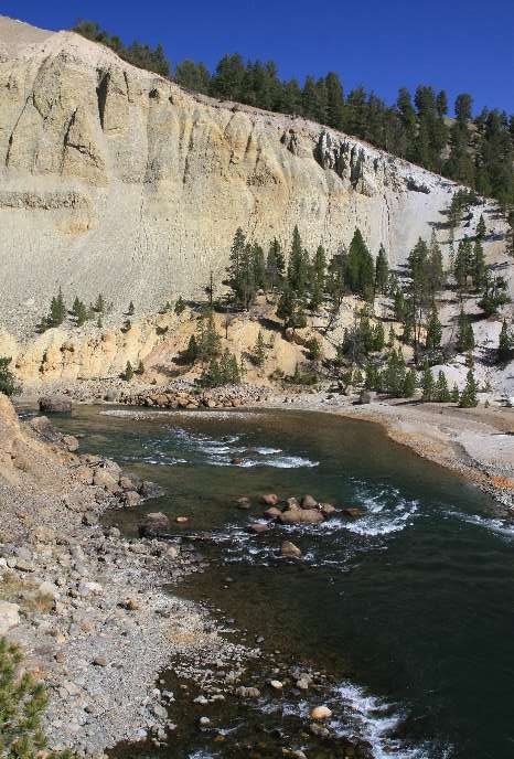 Yellowstone River near Tower Fall by Frank Merfort