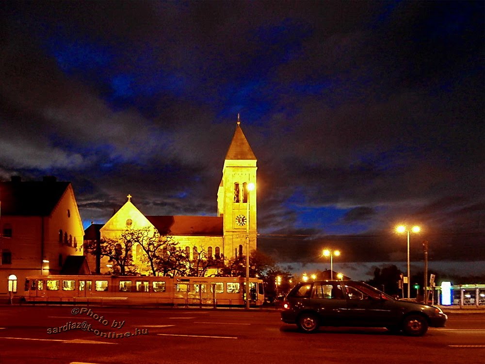 Church, evening - Budapest IX. Ecseri út PB050348-1.jpg by Sárdi A. Zoltán ♥Budapest♥