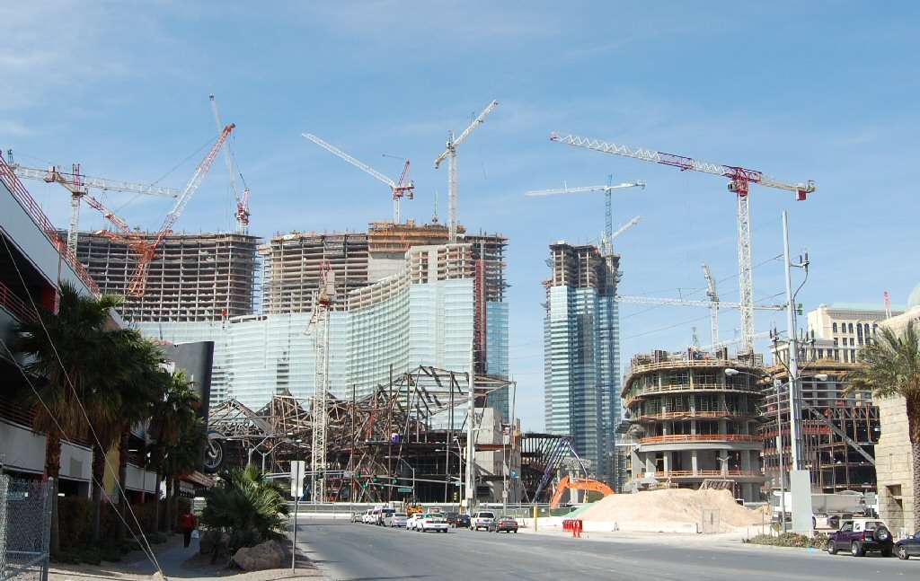 CityCenter Las Vegas under construction by mountain bike madman