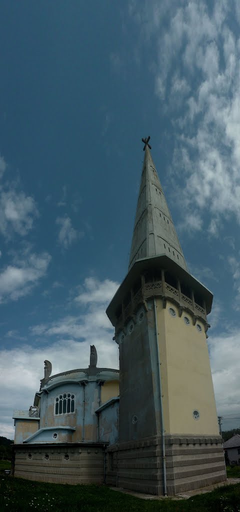 Secesny kostol - panorama (12.8.2012) by lorenzlubos