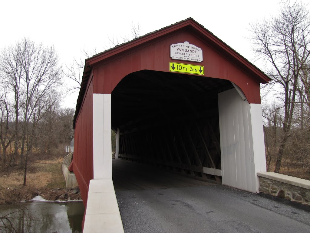 Van Sandt Covered Bridge from NE by Chris Sanfino